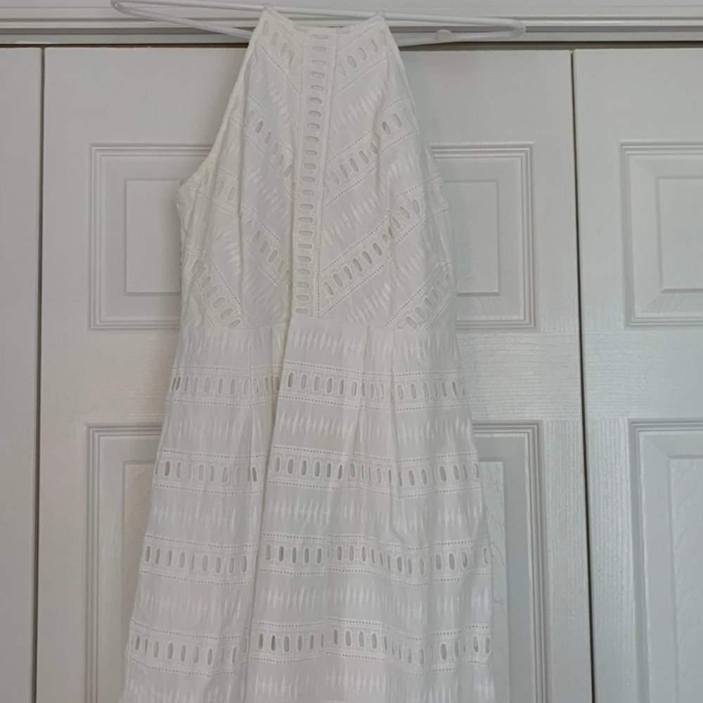 Loft mini white dress